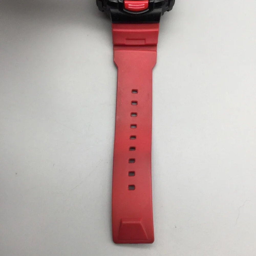 Armitron Pro Sport 40/8244 Mens Watch 48mm Red Black Digital 100M New Battery